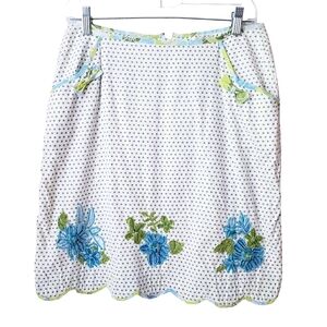 Vintage Dolce Apparel Floral Beaded Skirt